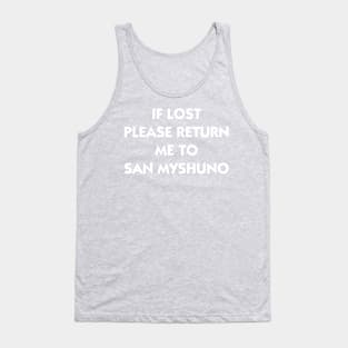 If Lost Please Return Me to San Myshuno Tank Top